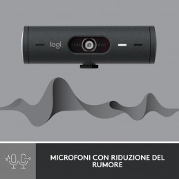 Logitech Brio 500 verkkokamera 4 MP 1920 x 1080 pikseliä USB-C Grafiitti