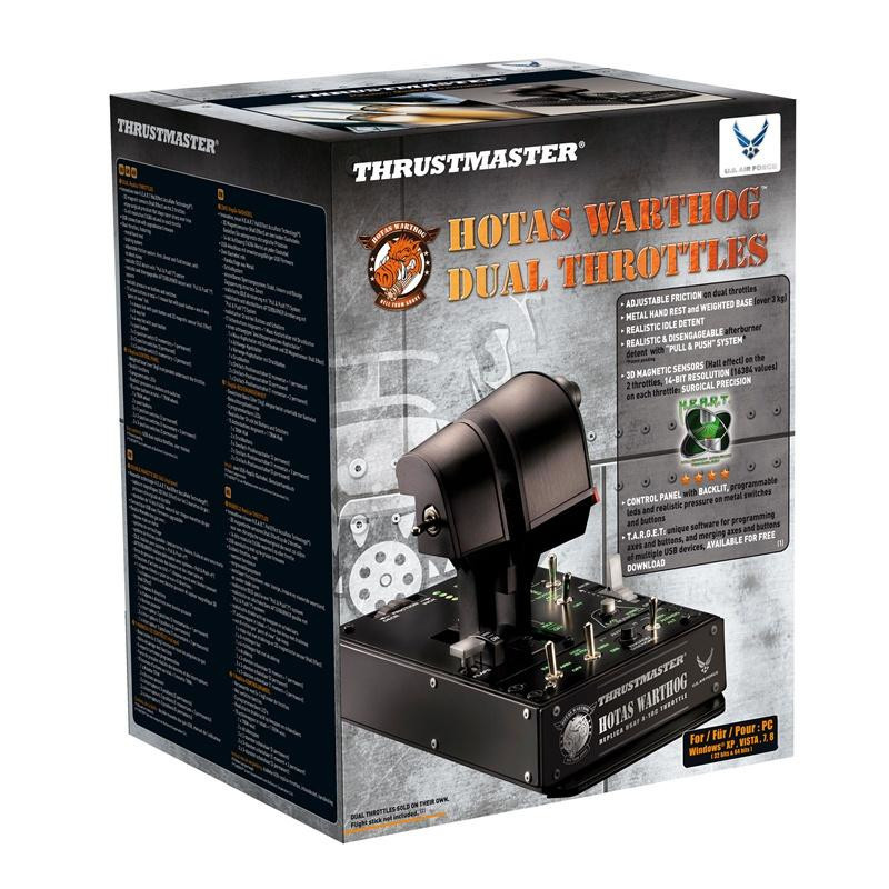 Thrustmaster HOTAS Warthog Dual Throttles Musta USB Lentosimulaattori PC