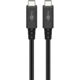 Goobay 60200 USB-kaapeli 1 m USB4 Gen 3x2 USB C Musta
