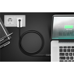 Goobay 60200 USB-kaapeli 1 m USB4 Gen 3x2 USB C Musta