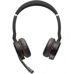 Jabra Evolve 75 MS Stereo Kuulokkeet Pääpanta Bluetooth Musta, Punainen