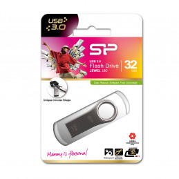 Silicon Power Jewel J80 USB-muisti 32 GB USB A-tyyppi 3.2 Gen 1 (3.1 Gen 1) Titaani