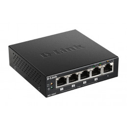 D-Link DGS-1005P verkkokytkin Hallitsematon L2 Gigabit Ethernet (10 100 1000) Power over Ethernet -tuki Musta