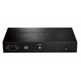 D-Link DGS-1016D E verkkokytkin Hallitsematon Musta, Metallinen