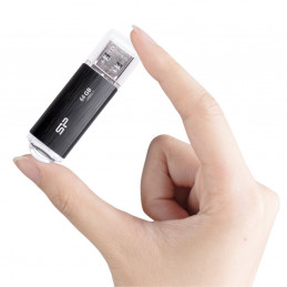 Silicon Power Blaze B02 USB-muisti 64 GB USB A-tyyppi 3.2 Gen 1 (3.1 Gen 1) Musta