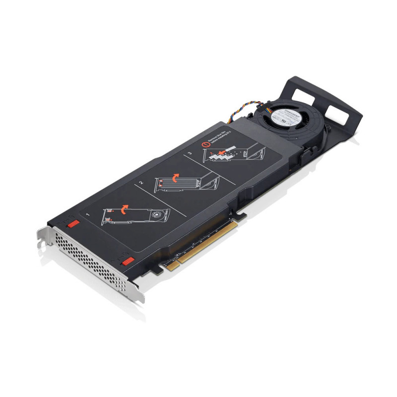 Lenovo ThinkStation Quad AIC M.2 SSD liitäntäkortti -sovitin Sisäinen PCIe