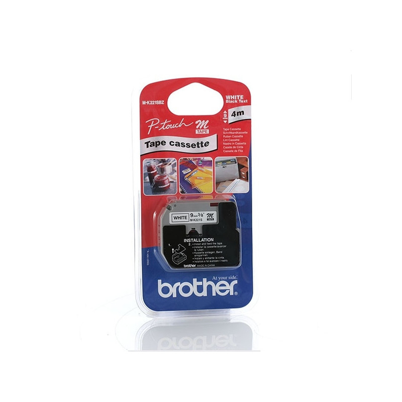 Brother MK221SBZ Labelling Tape (9mm) etikettien kirjoitusnauha M