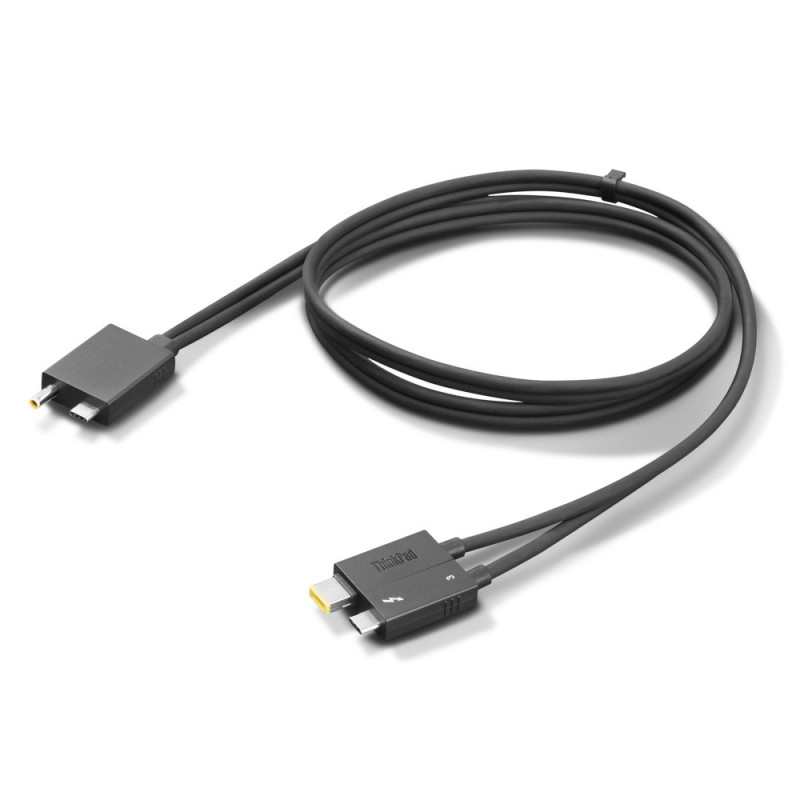 Lenovo 4X91K16970 Thunderbolt-kaapeli 0,7 m 40 Gbit s Musta