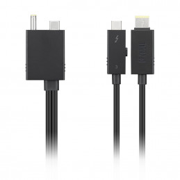 Lenovo 4X91K16970 Thunderbolt-kaapeli 0,7 m 40 Gbit s Musta