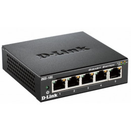 D-Link DGS-105 Hallitsematon L2 Gigabit Ethernet (10 100 1000) Musta