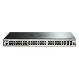 D-Link DGS-1510-52X verkkokytkin Hallittu L3 Gigabit Ethernet (10 100 1000) 1U Musta