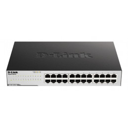 D-Link GO-SW-24G Hallitsematon L2 Gigabit Ethernet (10 100 1000) 1U Musta