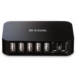 D-Link DUB-H7 USB 2.0 Type-B 480 Mbit s Musta