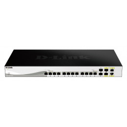 D-Link DXS-1210-16TC verkkokytkin Hallittu L2 10G Ethernet (100 1000 10000) Musta