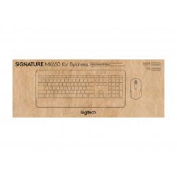 Logitech Signature MK650 Combo For Business näppäimistö Sisältää hiiren RF Wireless + Bluetooth QWERTY Tanska, Suomi,