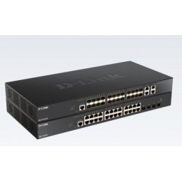D-Link DXS-1210-28S verkkokytkin Hallittu L2 L3 10G Ethernet (100 1000 10000) 1U Musta