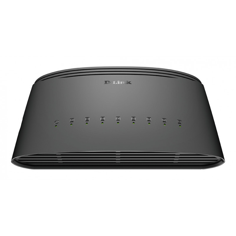 D-Link DGS-1008D E verkkokytkin Hallitsematon Gigabit Ethernet (10 100 1000) Musta