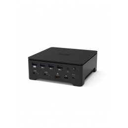 Port Designs 901908-W-EU kannettavien tietokoneiden telakka ja porttitoistin Langallinen USB 3.2 Gen 1 (3.1 Gen 1) Type-A Musta