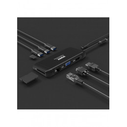 Port Designs 901913 keskitin USB 2.0 Type-C 5000 Mbit s Musta