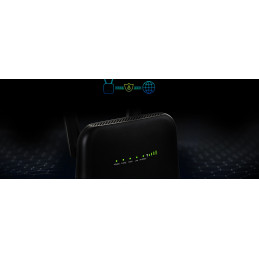 D-Link DWR-960 langaton reititin Gigabitti Ethernet Kaksitaajuus (2,4 GHz 5 GHz) 4G Musta