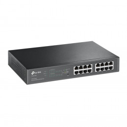 TP-LINK TL-SG1016PE Hallittu Gigabit Ethernet (10 100 1000) Power over Ethernet -tuki Musta