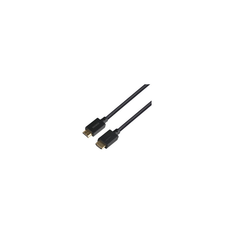 Deltaco HU-10-LSZH HDMI-kaapeli 1 m HDMI-tyyppi A (vakio) Musta