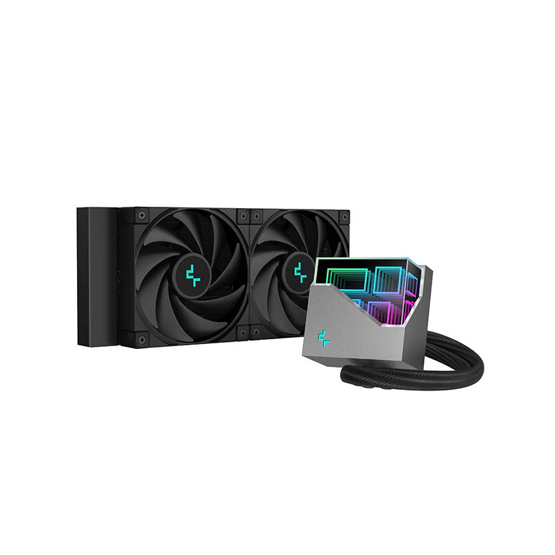 DeepCool LT520 Suoritin All-in-one-nesteenjäähdytin 12 cm Musta 1 kpl
