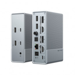 Targus HDG215-EUZ keskitin USB 3.2 Gen 2 (3.1 Gen 2) Type-C Hopea
