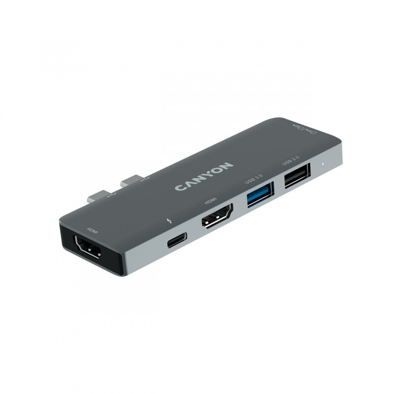 Canyon DS-5 USB 2.0 Type-C Harmaa