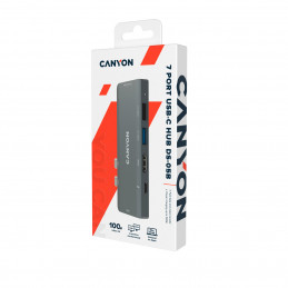 Canyon DS-5 USB 2.0 Type-C Harmaa