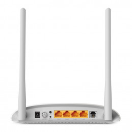 TP-LINK TD-W8961N langaton reititin Nopea Ethernet Yksi kaista (2,4 GHz) Harmaa, Valkoinen