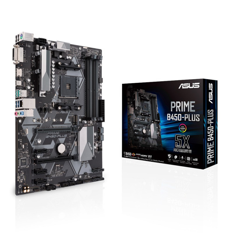 ASUS PRIME B450-PLUS AMD B450 Kanta AM4 ATX