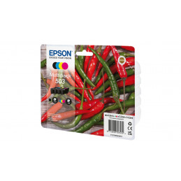 Epson 503 mustekasetti 4 kpl Alkuperäinen Perusvärintuotto Musta, Syaani, Magenta, Keltainen