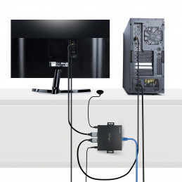 StarTech.com 4K70IC-EXTEND-HDMI AV-signaalin jatkaja AV-lähetin ja -vastaanotin Musta