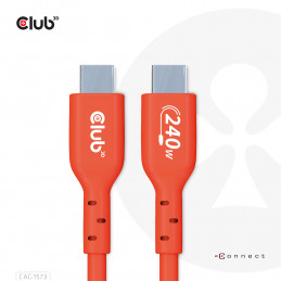 CLUB3D CAC-1573 USB-kaapeli 2 m USB4 Gen 2x2 USB C Punainen