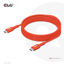 CLUB3D CAC-1573 USB-kaapeli 2 m USB4 Gen 2x2 USB C Punainen