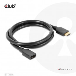 CLUB3D Ultra High Speed HDMI Extension Cable 4K120Hz 8K60Hz 48Gbps M F 1 m   3.28 ft 30AWG