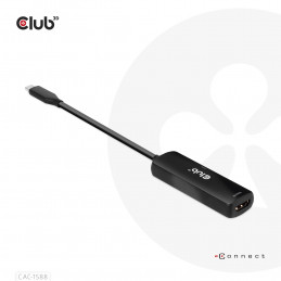 CLUB3D USB Gen2 Type-C to HDMI™ 8K60Hz or 4K120Hz HDR10+ with DSC1.2 with Power Delivery 3.0 Active Adapter M F