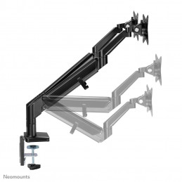 Neomounts by Newstar DS70-810BL2 monitorin kiinnike ja jalusta 81,3 cm (32") Puristin Läpipultattu Musta