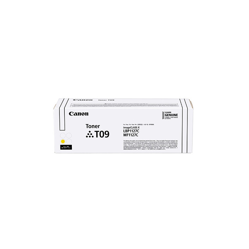 Canon TONER T09 Y värikasetti 1 kpl Alkuperäinen Keltainen