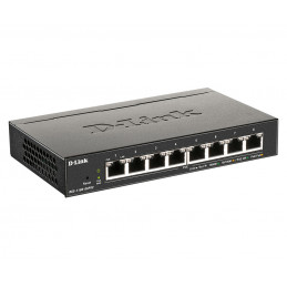 D-Link DGS-1100-08PV2 verkkokytkin Hallittu L2 L3 Gigabit Ethernet (10 100 1000) Power over Ethernet -tuki Musta