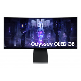 Samsung Odyssey Neo G8 LS34BG850SUXEN tietokoneen litteä näyttö 86,4 cm (34") 3440 x 1440 pikseliä UltraWide Quad HD OLED Hopea