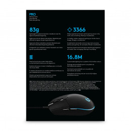 Logitech G Pro hiiri Oikeakätinen USB A-tyyppi Optinen 25600 DPI