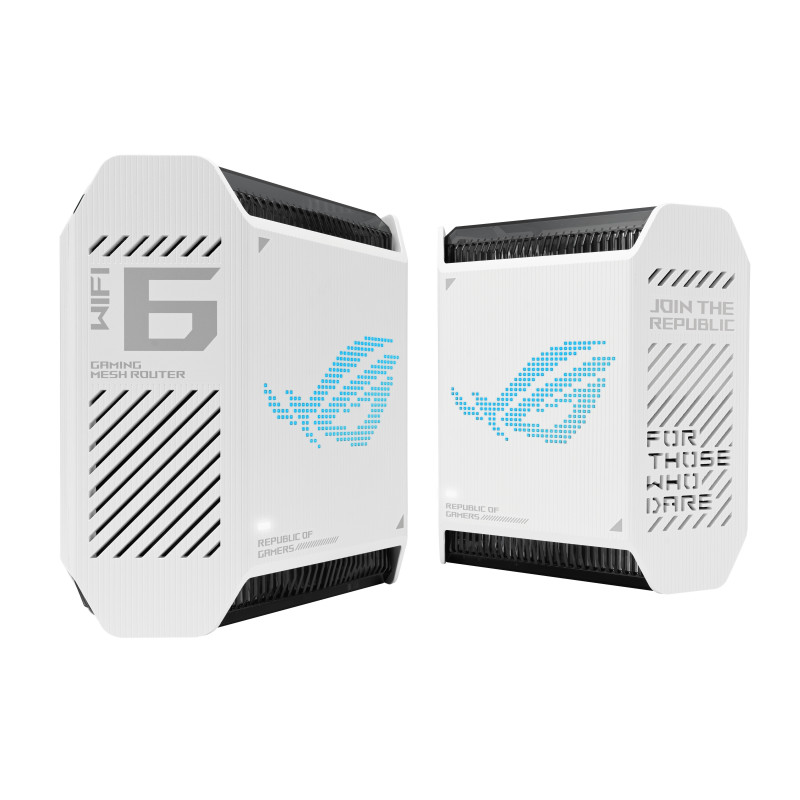 ASUS ROG Rapture GT6 (W-2-PK) Kolmikaista (2,4 GHz 5 GHz 5 GHz) Wi-Fi 6 (802.11ax) Valkoinen 4 Sisäinen