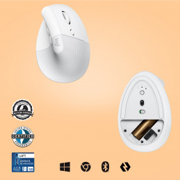 Logitech Lift hiiri Oikeakätinen RF Wireless + Bluetooth Optinen 4000 DPI