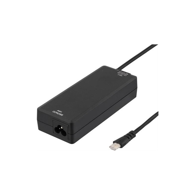 Deltaco SMP-120WD virta-adapteri ja vaihtosuuntaaja Sisätila 120 W Musta