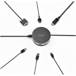 StarTech.com DKT31CHDVCM kannettavien tietokoneiden telakka ja porttitoistin Langallinen USB 3.2 Gen 2 (3.1 Gen 2) Type-C