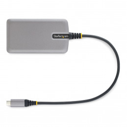 StarTech.com 5G4AB-USB-C-HUB keskitin USB 3.2 Gen 1 (3.1 Gen 1) Type-C 5000 Mbit s Harmaa