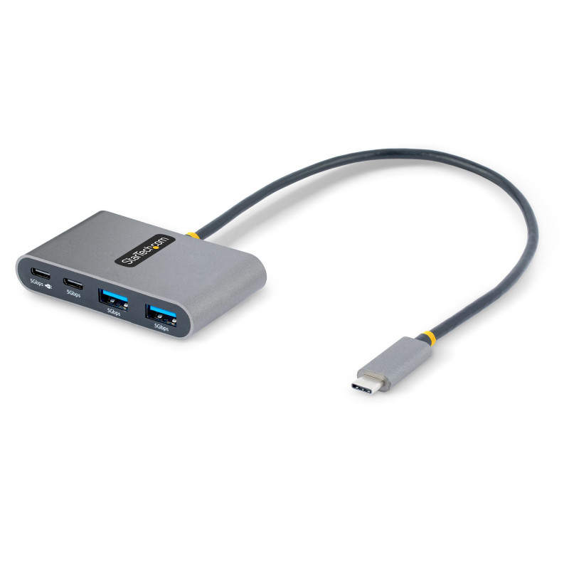 StarTech.com 5G2A2CPDB-USB-C-HUB keskitin USB 3.2 Gen 1 (3.1 Gen 1) Type-C 5000 Mbit s Harmaa