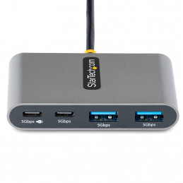StarTech.com 5G2A2CPDB-USB-C-HUB keskitin USB 3.2 Gen 1 (3.1 Gen 1) Type-C 5000 Mbit s Harmaa